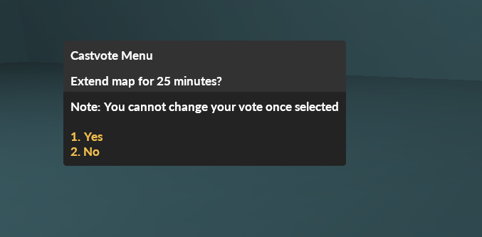 A castvote menu that wants to extend the map